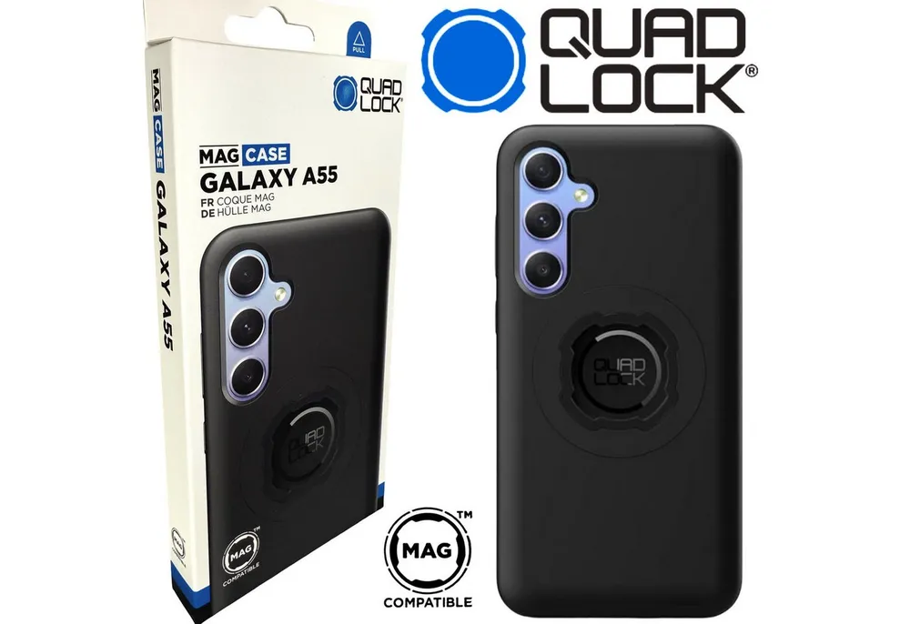 Quad Lock Handy-Halterung QUAD LOCK MAG Case Handy Schutz Hülle Halter passend für Galaxy A55