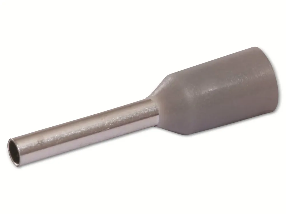 QUADRIOS Aderendhülse 22C426, 0,75 mm², Grau, Teilisoliert, 100 Stück