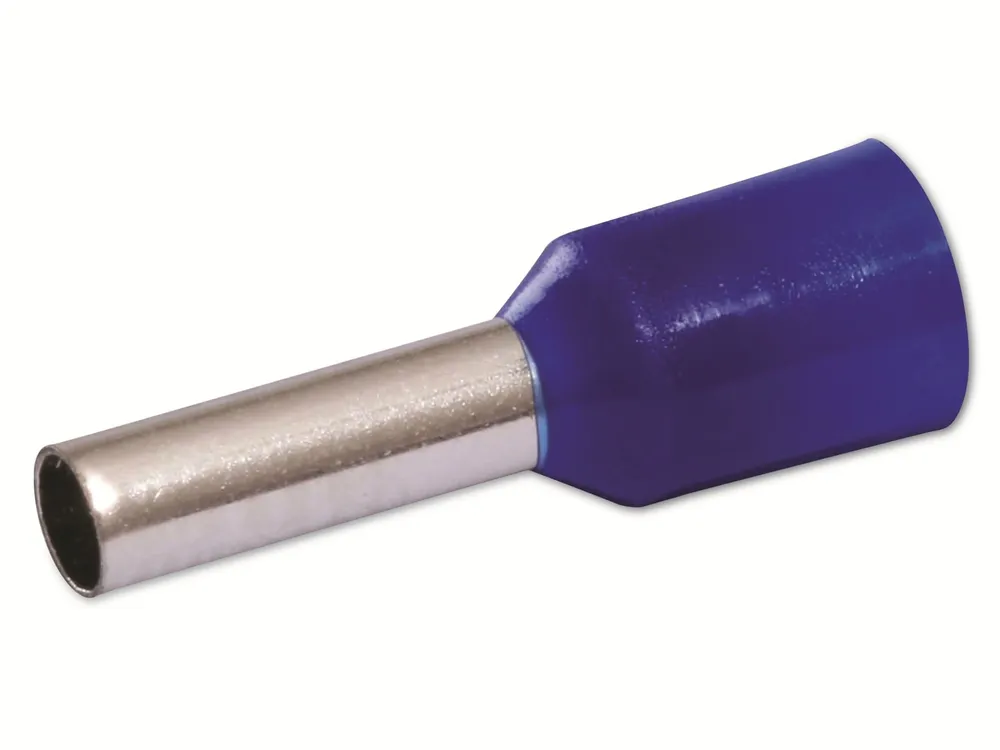 QUADRIOS Aderendhülse, 22C429, 2,5 mm², Blau, Teilisoliert, 100 Stück