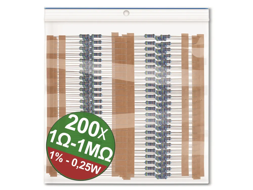 QUADRIOS Metallschicht-Widerstand 22P035, 1 %, 0,25 W, 200 Stück
