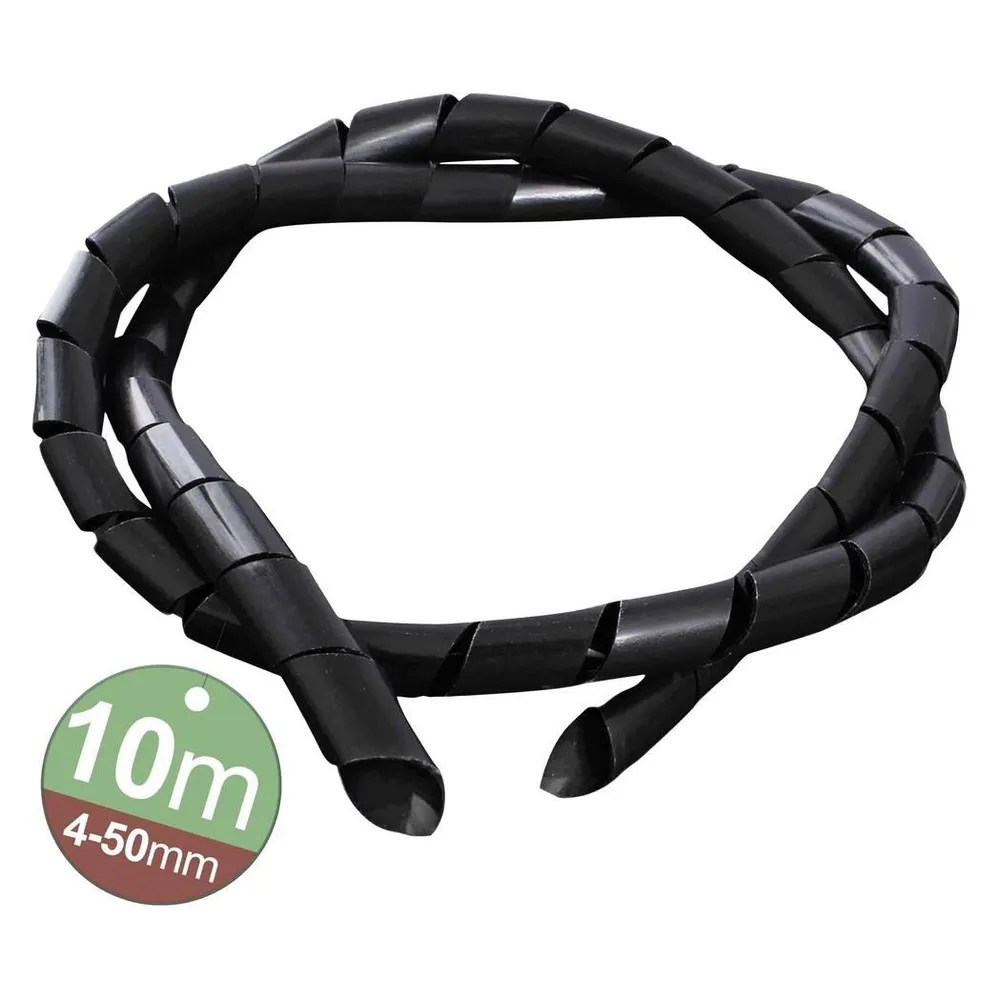 QUADRIOS Spiralschlauch 2111C145, schwarz, 10 m