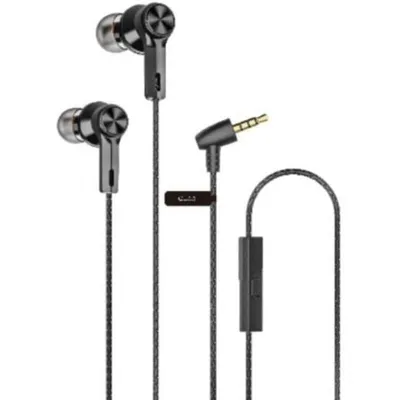 Kopfhörer Qubo EB-100 kabelgebunden 3,5 mm Klinke mit Mikrofon Schwarz