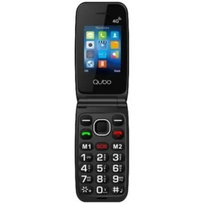 Mobiltelefon Qubo NEO2 NW BK 4G Schwarz Dual SIM 2,4 Zoll SOS