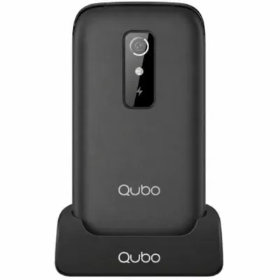 Qubo P-220BKC 4G 2,8" Beleuchtete Tastatur Dual SIM mit Ladestation Schwarz