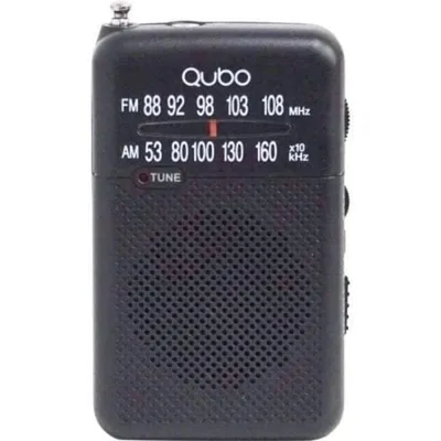 Radio AM/FM Qubo R-S1 Tragbar Mit Kopfhörer Schwarz