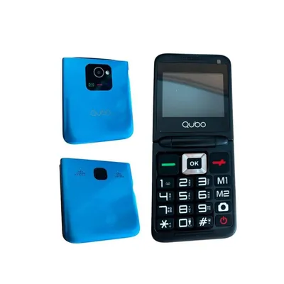 Mobiltelefon Qubo X-10BK Klapphandy Dual SIM 2.4" 900 mAh Blau