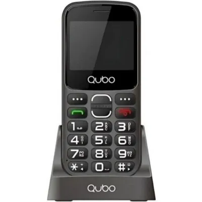 Qubo X-230BKC 4G Mobiltelefon, Dual SIM, Schwarz, Seniorenfreundlich