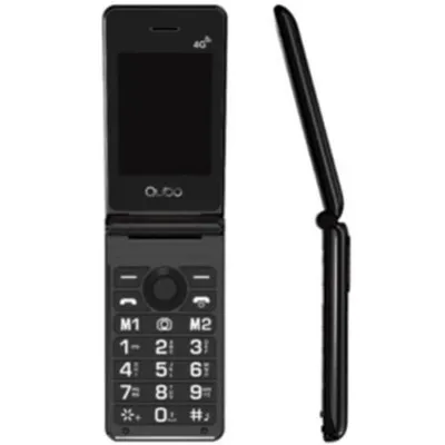 Qubo X-28 4G Schwarz 1000mAh Mobiltelefon 0,3MPX Kamera USB-C 2,8″ Bildschirm