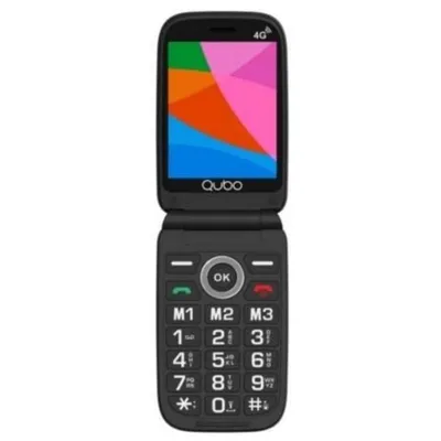 Handy Qubo X-340 4G Schwarz 3,36" Display SOS Senioren