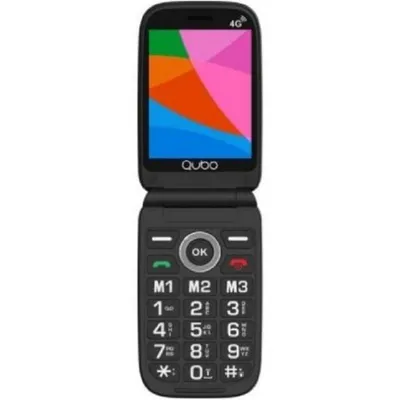 Handy Qubo X-D340CB 4G Dual Display SOS Bluetooth Schwarz