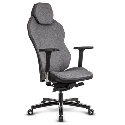 Gaming-Stuhl Quersus ICOS 1.1 Grau Eisen Gewebe Feuerhemmend Verstellbar 140°