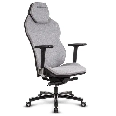 Gaming-Stuhl Quersus ICOS 1.1 grau Stoff feuerfest 4D Armlehnen
