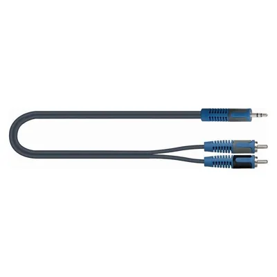 Quik Lok QUIK-LOK RKSA/150-5 Audiokabel 5 m 3,5 mm 2 x RCA Schwarz, Blau, Grau