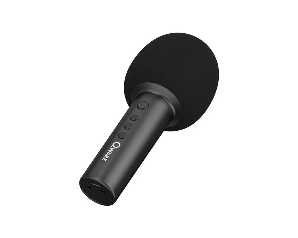 Qware Gaming Mikrofon Kabelloses Karaoke Mikrofon mit Bluetooth & Lautsprecher