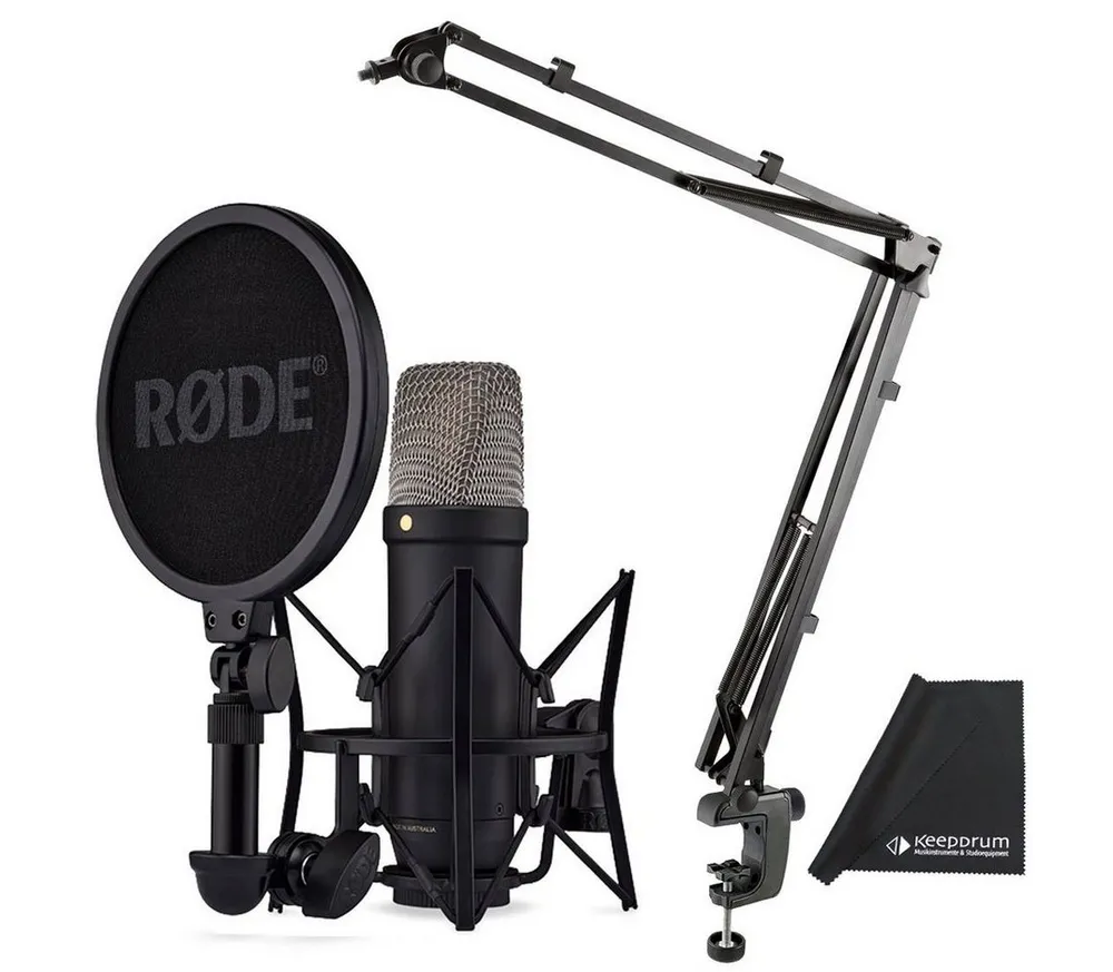 RØDE Mikrofon Rode NT1 5th Generation Mikrofon Black mit K&M Gelenkarm