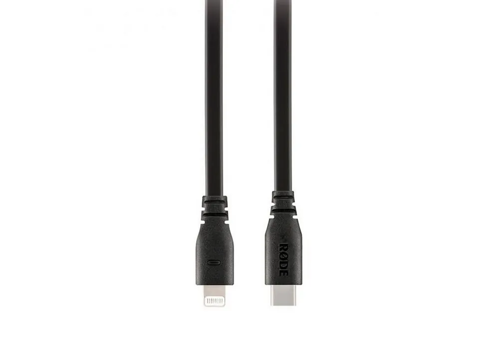 RØDE Rode SC19 USB-C zu Lightning Kabel Audio-Adapter USB-C zu Lightning, 150 cm, Hochwertig-robustes und gut abgeschirmtes Kabel
