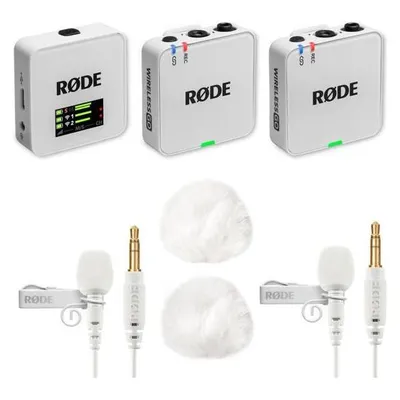 RØDE Wireless GO Gen 3 Weiss mit 2x Lavalier GO WH und 2x WS05 WH