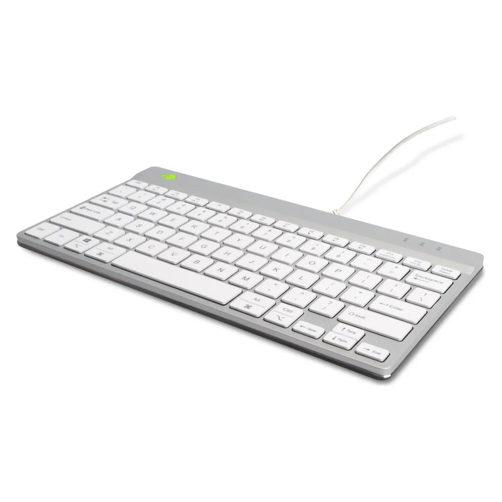 R-Go Tools R-Go Tastatur Compact Break US-Layout Kabel weiss