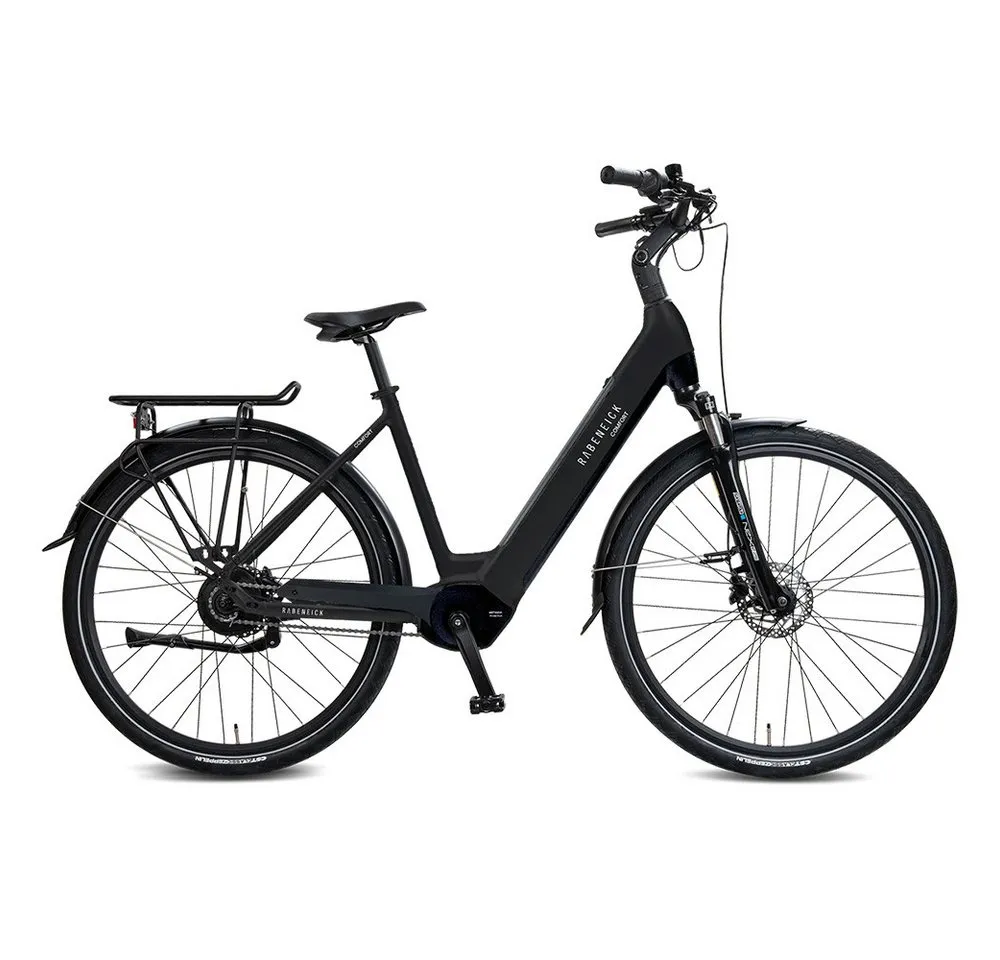 Rabeneick E-Bike Cityrad Rabeneick Comfort 28 Zoll Damen Cityrad, Enviolo Schaltung,Mittelmotor, Enviolo HD-148 Schaltwerk, Mittelmotor, 522 Wh, 522Wh Akku, stufenlos, Shimano Scheibenbremsen, MIK-Gepäckträger