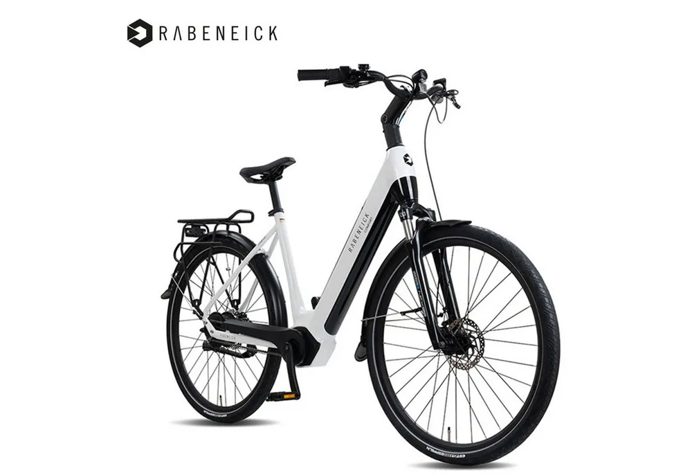Rabeneick E-Bike Cityrad Rabeneick Comfort 28 Zoll Damen Cityrad, Enviolo Schaltung,Mittelmotor, Enviolo HD-148 Schaltwerk, Mittelmotor, 522 Wh, 522Wh Akku, stufenlos, Shimano Scheibenbremsen, MIK-Gepäckträger
