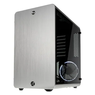 Raijintek Thetis Fenster gehärtetes Glas USB 3.0 Silber