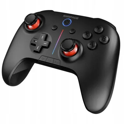 Kabelloser Gamepad Rampage Hydra RGB Schwarz Dreifach-Verbindung