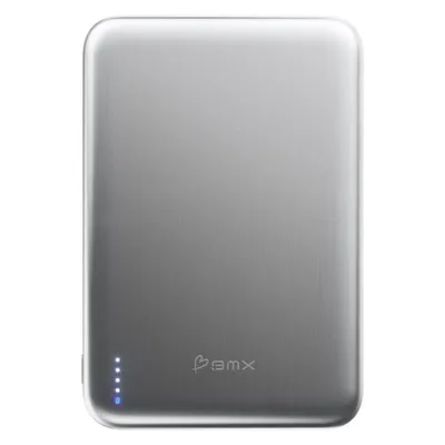 Externe Batterie Rant BMX SolidSafe Air 5000 mAh Halbfestkörper Qi2 15W Silber
