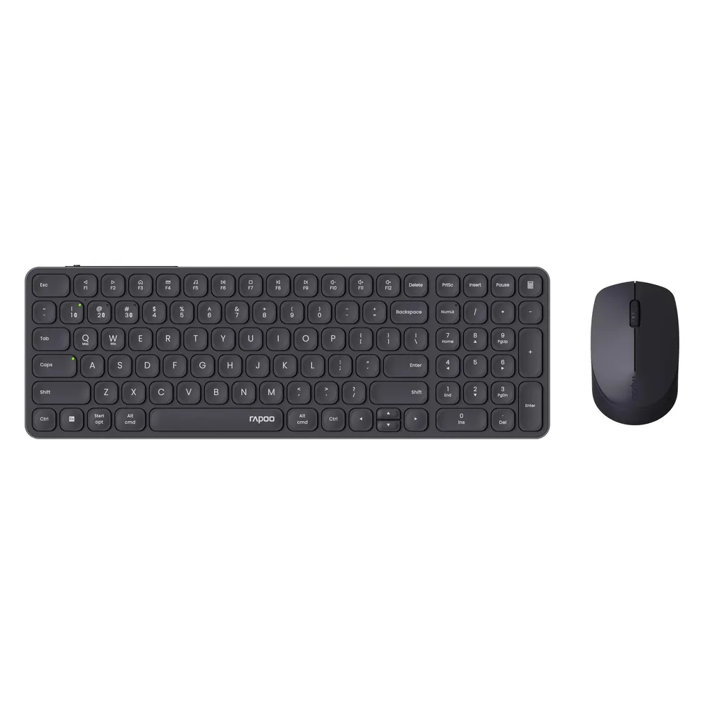 Tastatur Rapoo 9710M kabellos QWERTZ mit Maus und Dual-Konnektivität