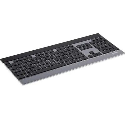 Tastatur Rapoo E9270P kabellos komplett RF QWERTZ schwarz und silber