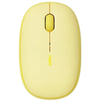 Maus Rapoo M660 Silent Bluetooth 1300 DPI Ambidextrous Gelb