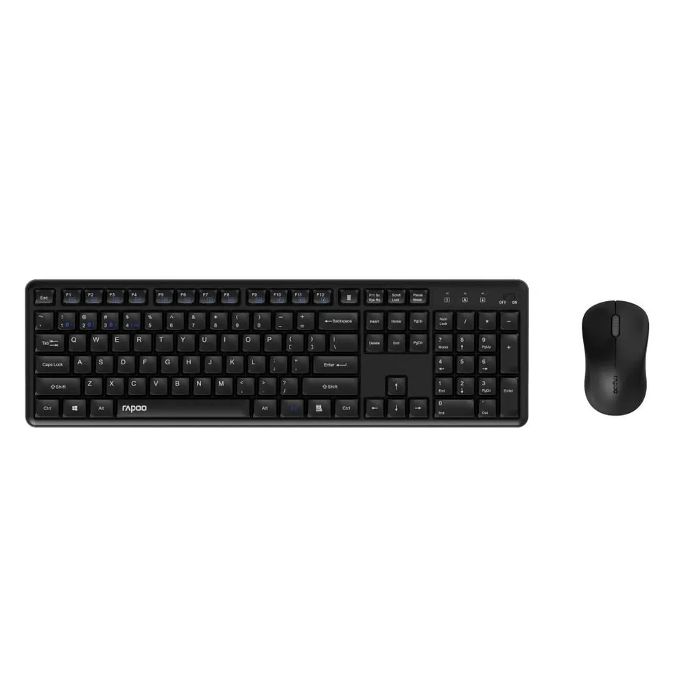 "Full Silent Multi mode Kombo Set ""8150M Silent"", Schwarz, QWERTZ (00228286) Maus-Tastatur-Set"