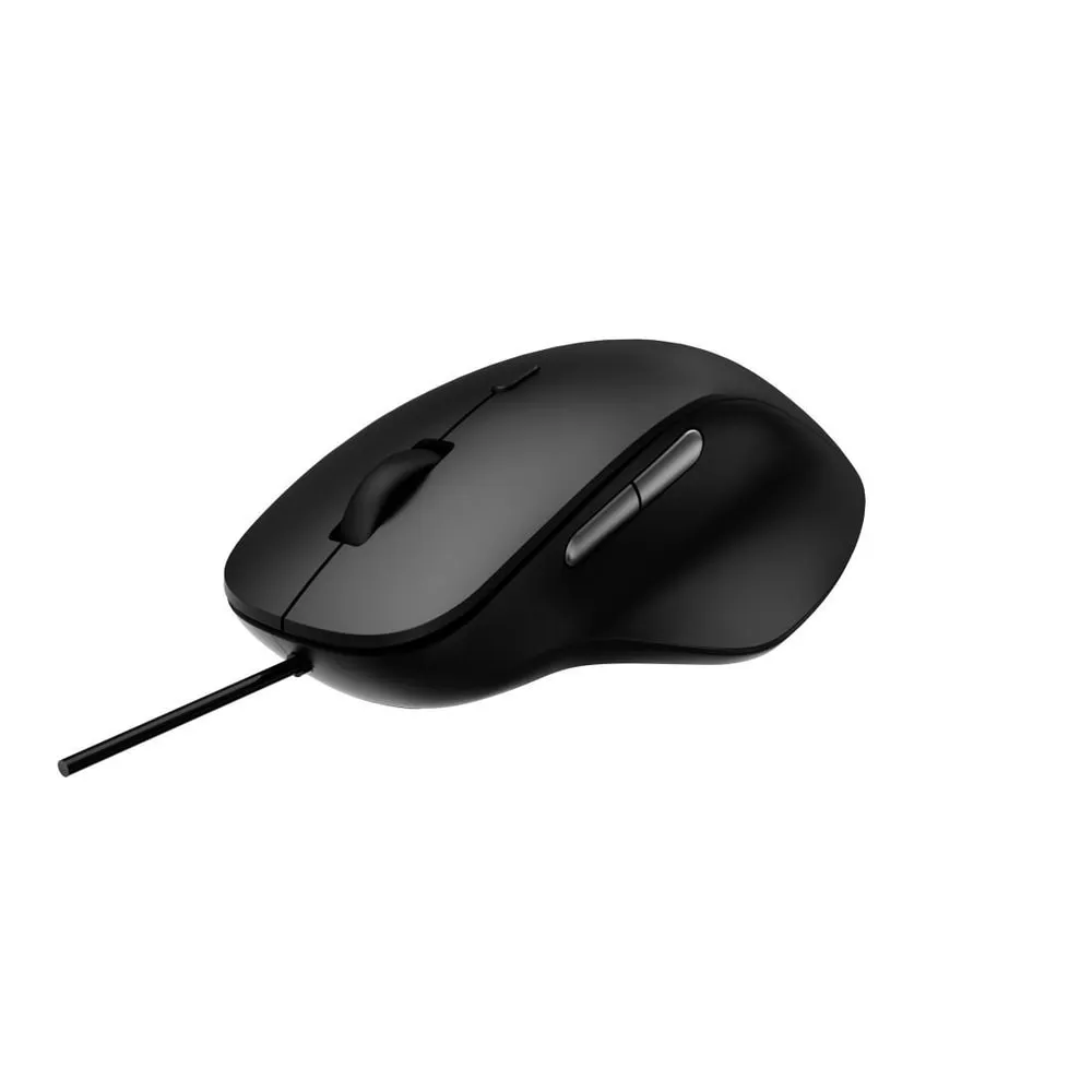 "Kabelgebundene ergonomische optische Maus ""N500"", Schwarz (00220691)"