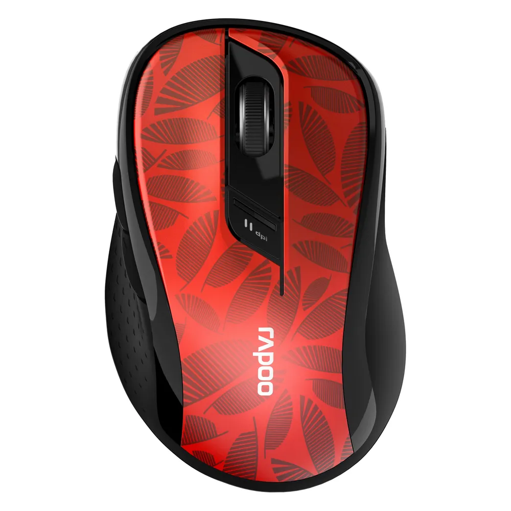 Kabellose lautlose Multi-Mode-Maus "M500", Dunkelrot