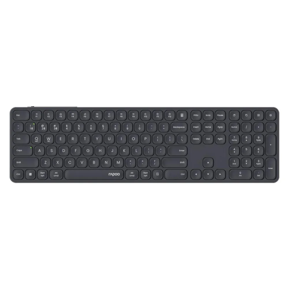 Kabellose Multimodus-Tastatur E9810M, QWERTZ, Dunkelgrau