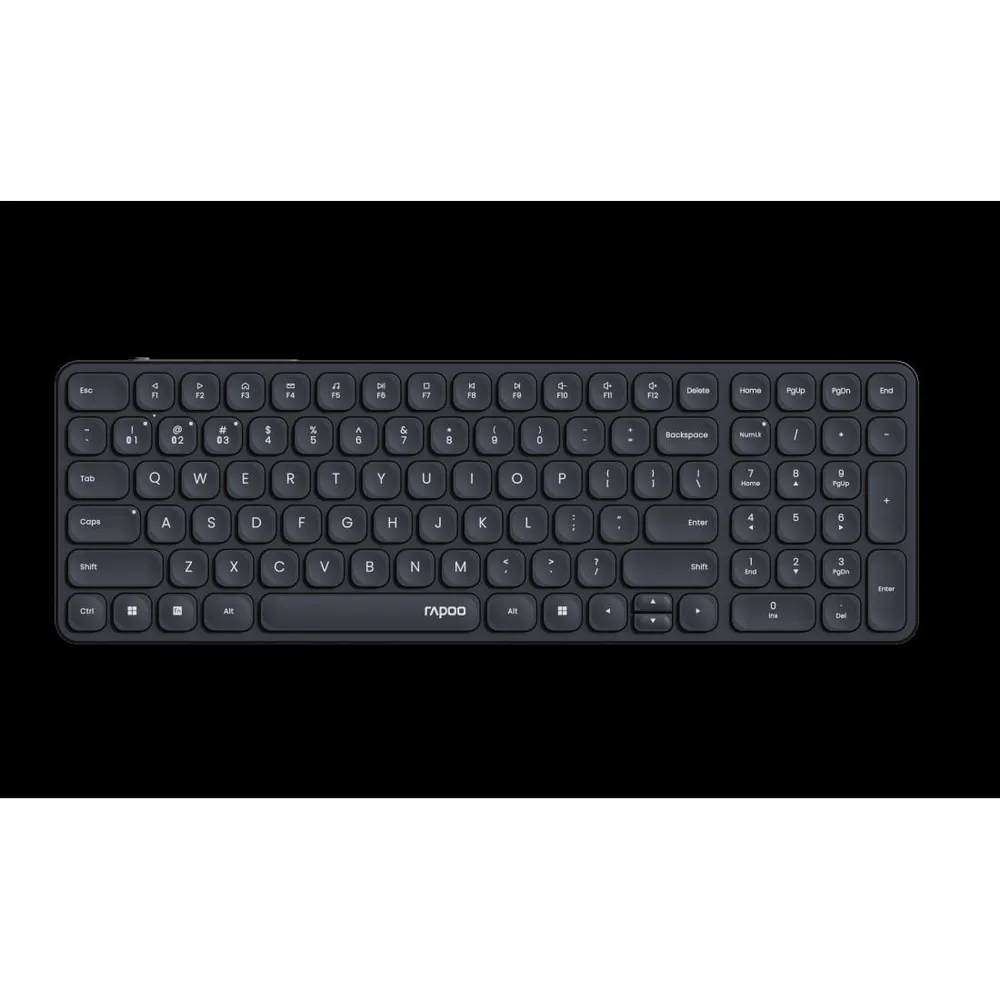 "Kabellose, ultraflache Multi-Mode-Tastatur ""E9310M"", Schwarz, QWERTZ DE"