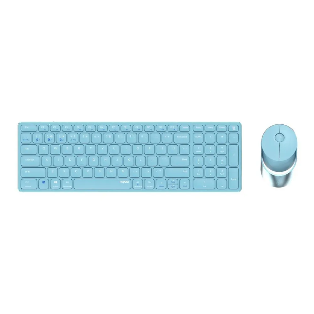 "Kabelloses Multi-Mode-Deskset ""9750M"", Blau, QWERTZ (00215378)"