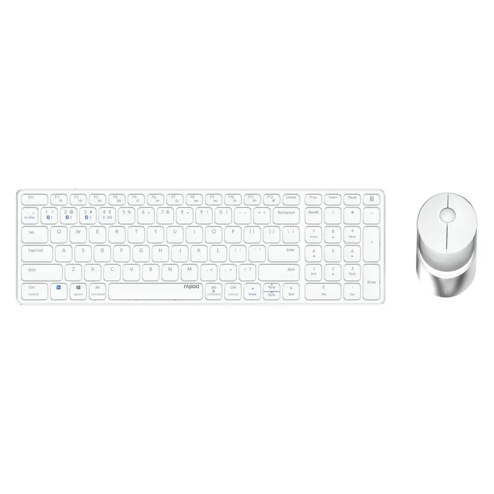 Kabelloses Multi-Mode-Deskset "9750M", Weiß, QWERTZ