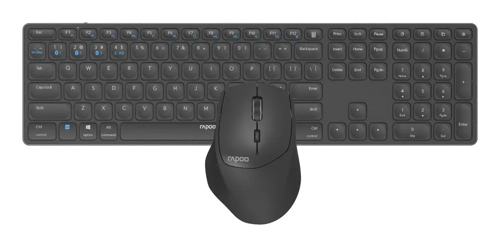 Kabelloses Multimodus Desktop-Set "9800M", DE-Layout, Dunkelgrau (00217389)