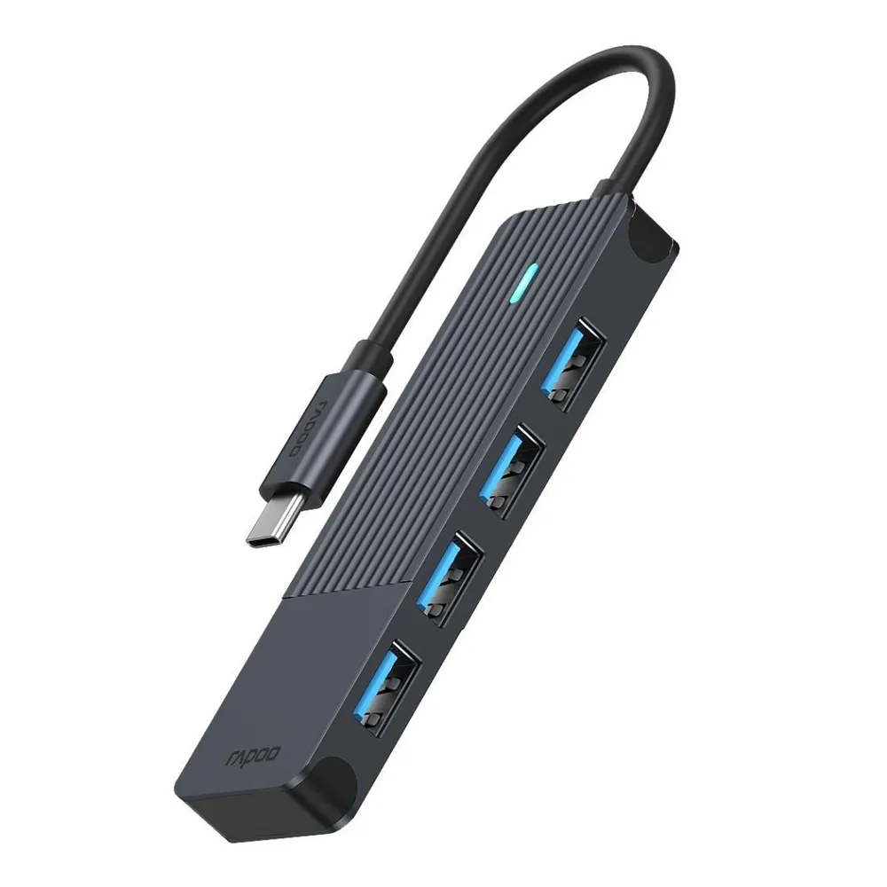 "USB-C Hub ""UCH-4001"", USB-C auf USB-A, Grau (00217695)"