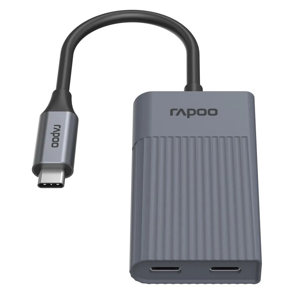 USB-C Hub "UCH-4013" USB-C auf USB-A und USB-C, grau