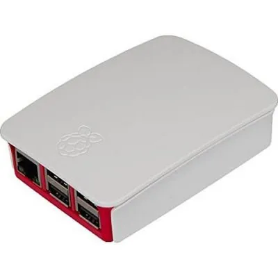 Himbeerweiß/rotes Gehäuse für Raspberry Pi 4