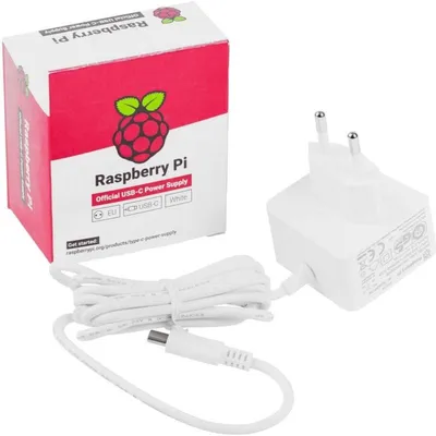 Netzteil Raspberry RB-PS-PI4-WH 5V 3A USB-C weiss offiziell