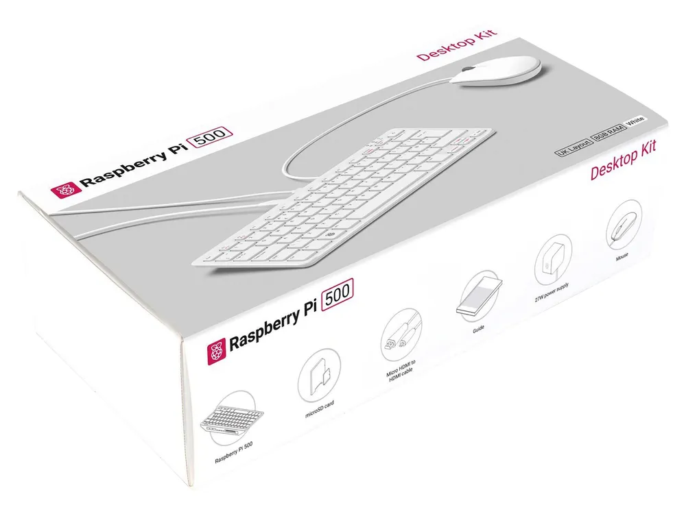 RASPBERRY PI 500 (DE) KIT, 4x 2,4GHz