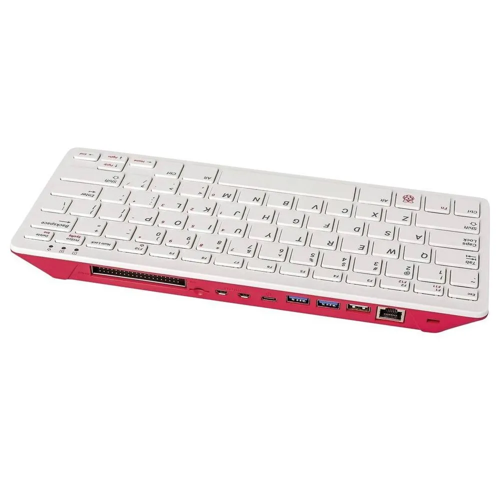 Raspberry Pi Komplett-PC 4x 1.8GHz, 4GB RAM, Tastaturlayout Deutsch SC0374 Barebone-PC