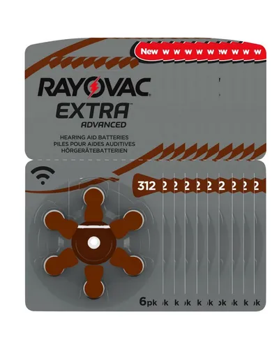 RAYOVAC 10x Rayovac Hörgerätebatterie 312 Zinc Air Extra Advanced Batterie