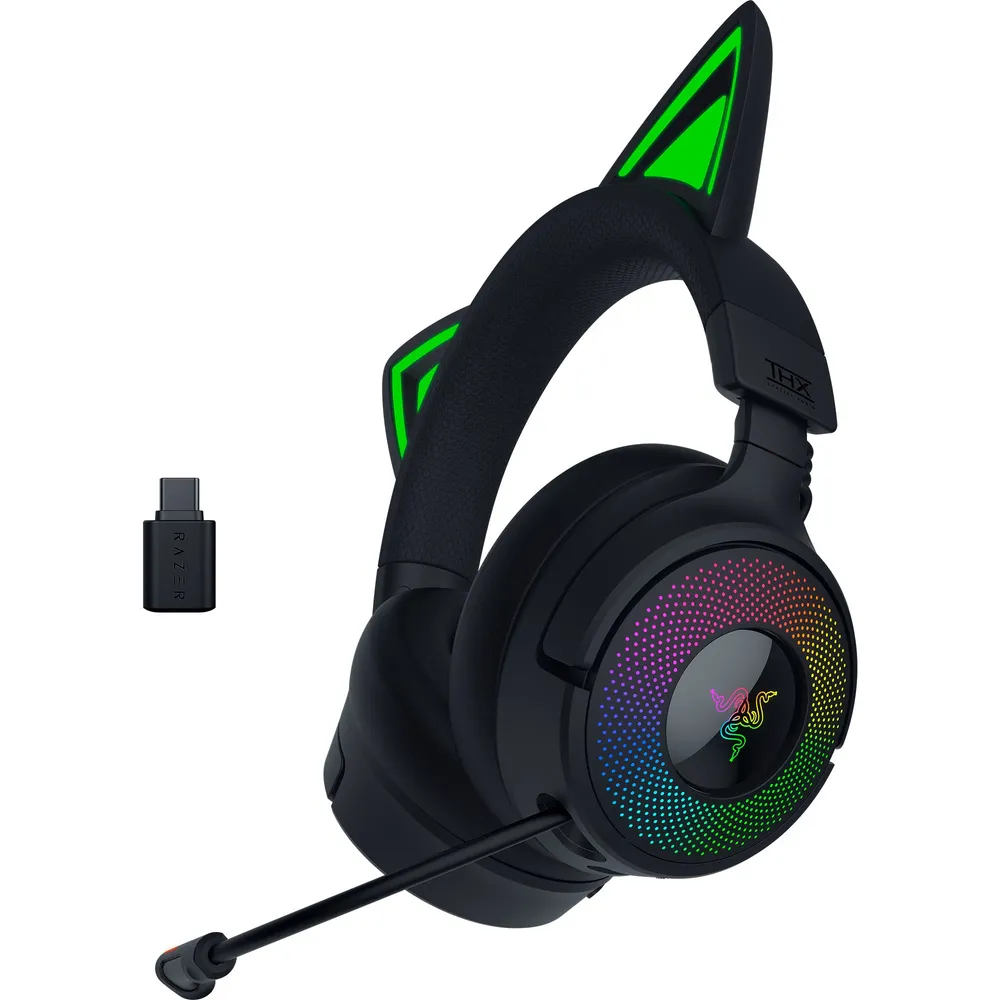 Kraken Kitty V3 Pro, Schwarz Gaming-Headset