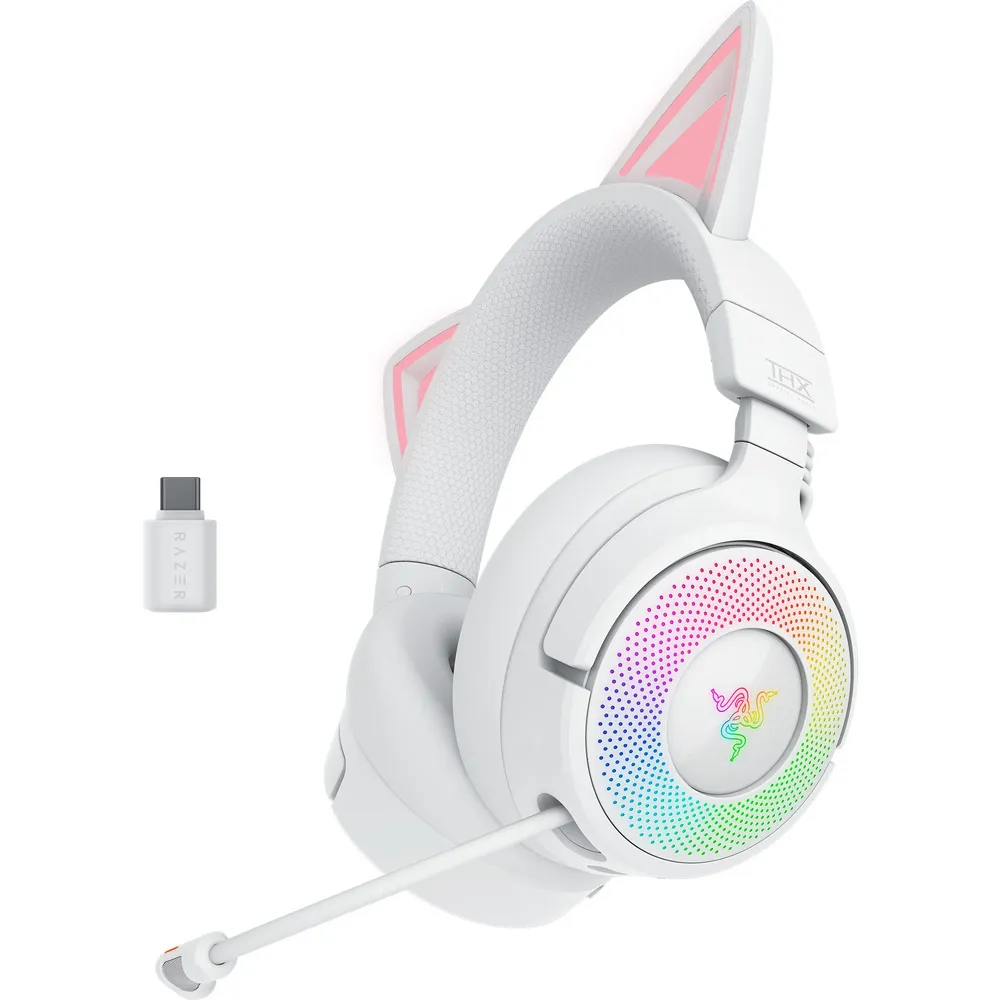 Kraken Kitty V3 Pro, Weiß Gaming-Headset