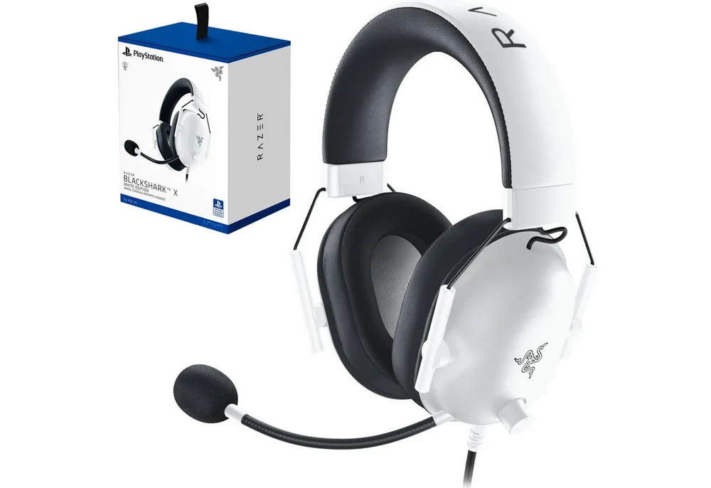 RAZER Blackshark V2 X Over-ear Gaming Headset Schwarz Grün Gaming-Headset (Headset mit Mikrofon, Atmungsaktive Ohrpolster)