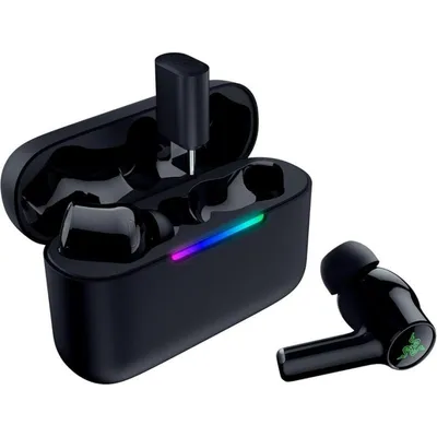 Razer Hammerhead V3 HyperSpeed kabellose Bluetooth-Kopfhörer mit Geräuschunterdrückung, schwarz