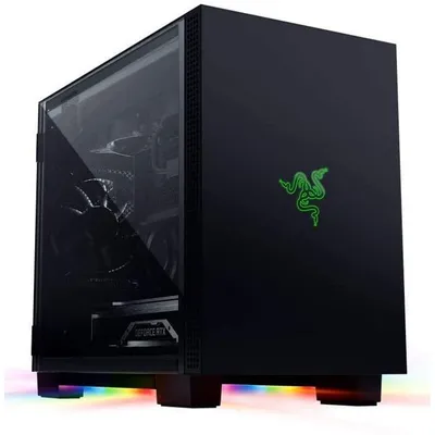 Razer Tomahawk Mini-ITX RGB Tower, gehärtetes Glas, Schwarz